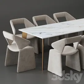 Artifort suit chair harper brass table